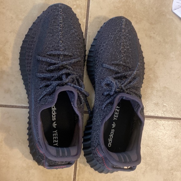 NIB yeezy boost 350 static black size 8 men’s women’s 9-  9.5 main image 8